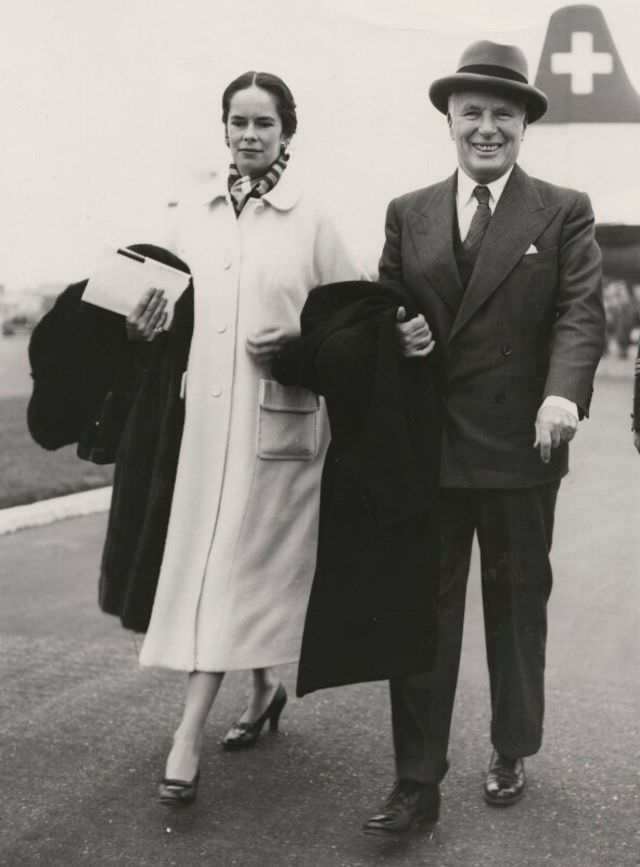 Beautiful Photos of Charlie Chaplin with his Last Wife Oona O’Neill