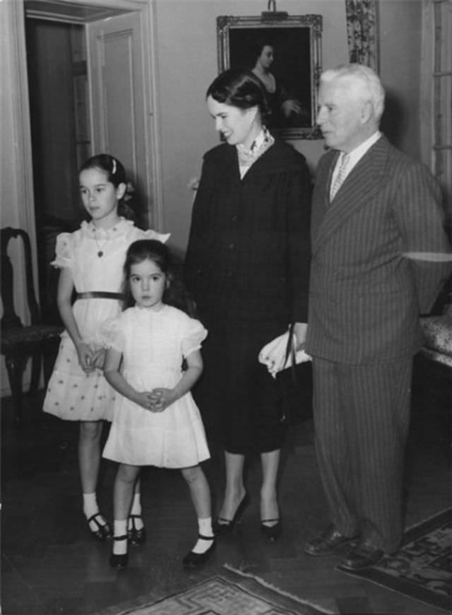 Beautiful Photos of Charlie Chaplin with his Last Wife Oona O’Neill