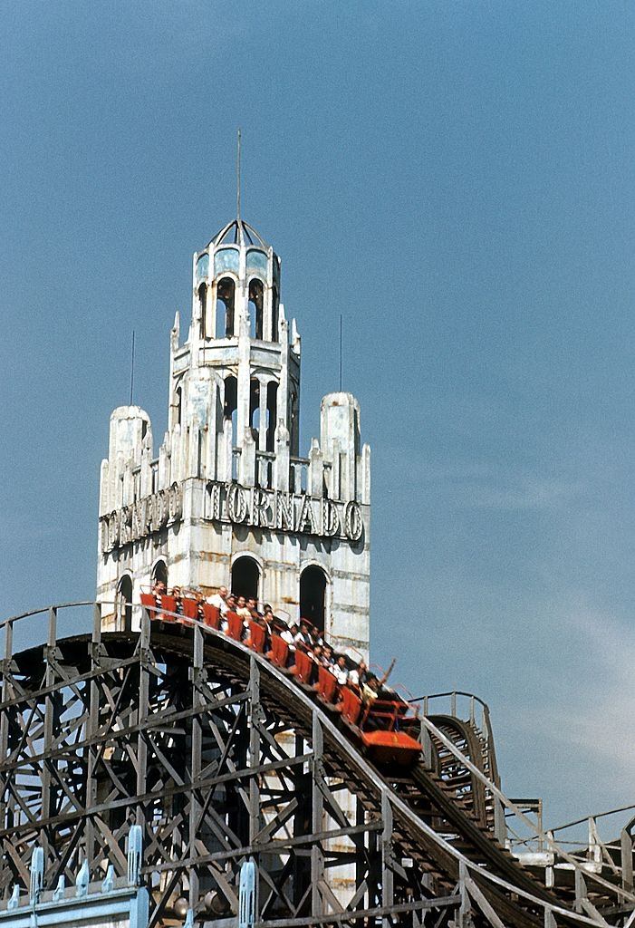 Bob's Coaster (aka The Tornado) in Coney Island circa 1948.