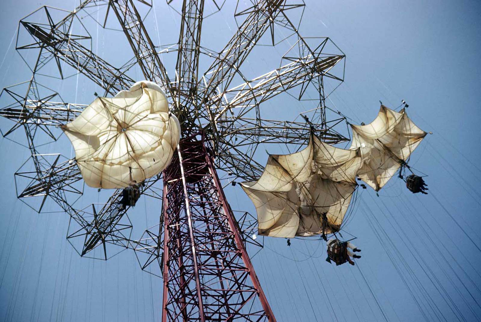 The famous Parachute Jump in Steeplechase Park.