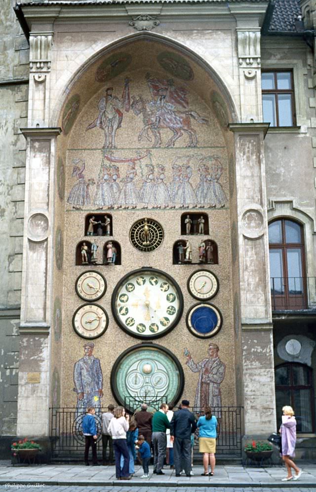 The town hall astronomical clock, work of Karel Svolinský, Olomouc