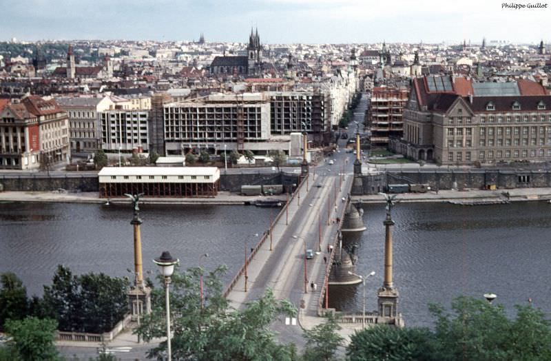 The Mánes bridge, over the Vltava, Prague