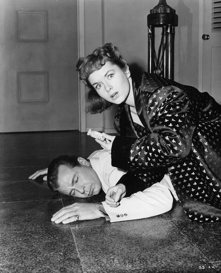 Debbie Reynolds with Powell, 1954.