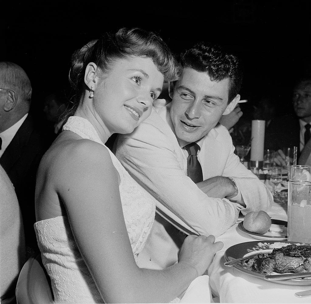 Debbie Reynolds with Eddie Fisher, 1954.