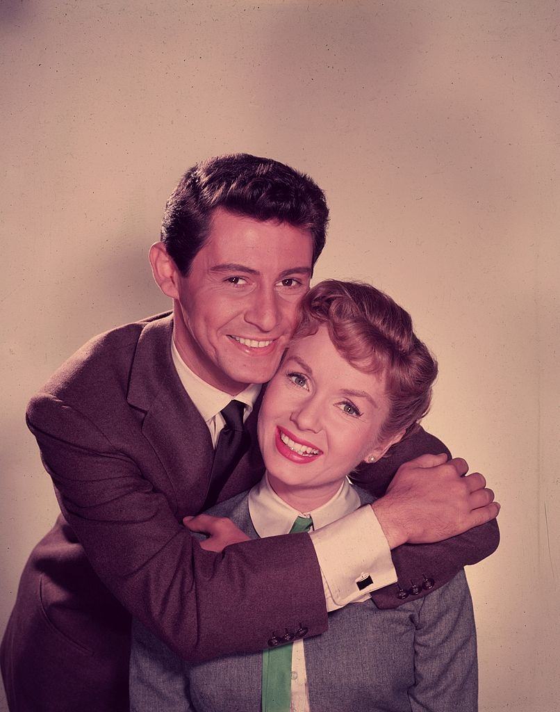 Debbie Reynolds with Eddie Fisher, 1955.