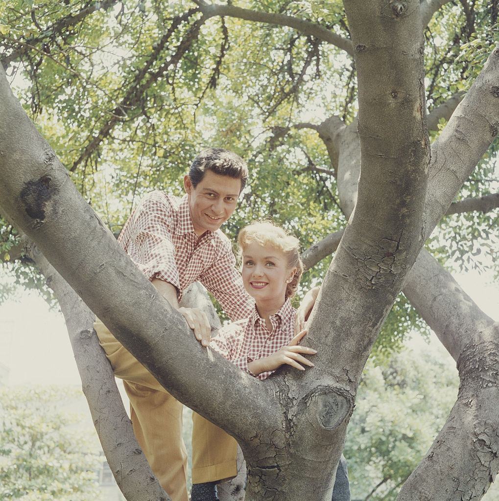 Debbie Reynolds with Eddie Fisher, 1955.