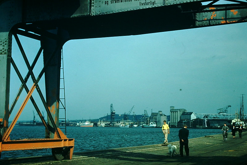 Limfjorden at Aalborg, Denmark, 1954