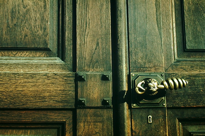 Door of Hans Christian Anderson Museum, 1954.