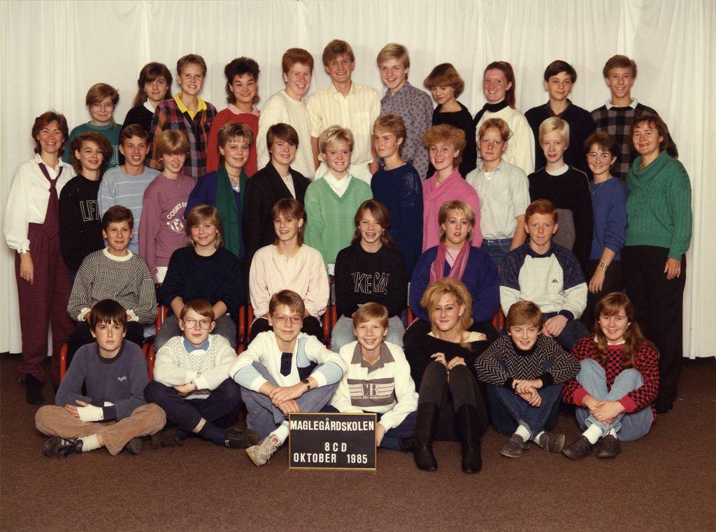 Maglegårdsskolen, 8C D, 1985