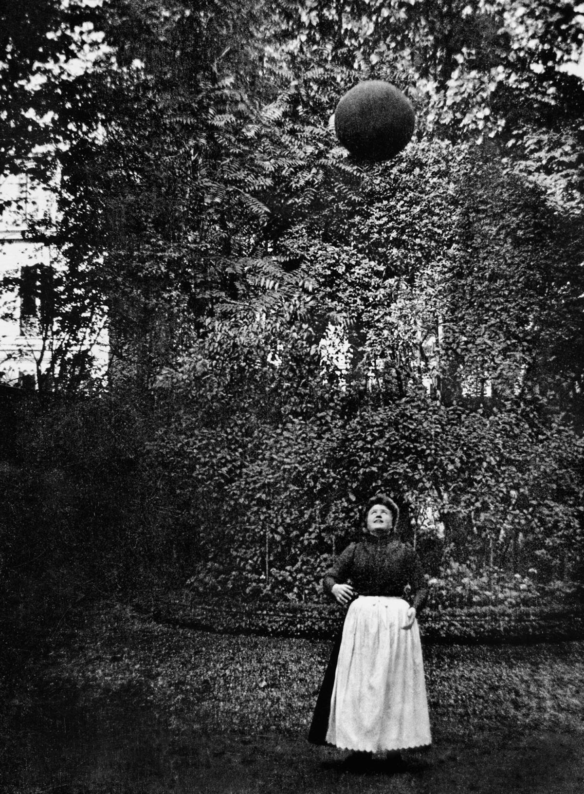 My nanny Dudu, 40, on rue Cortambert in Paris, 1904.