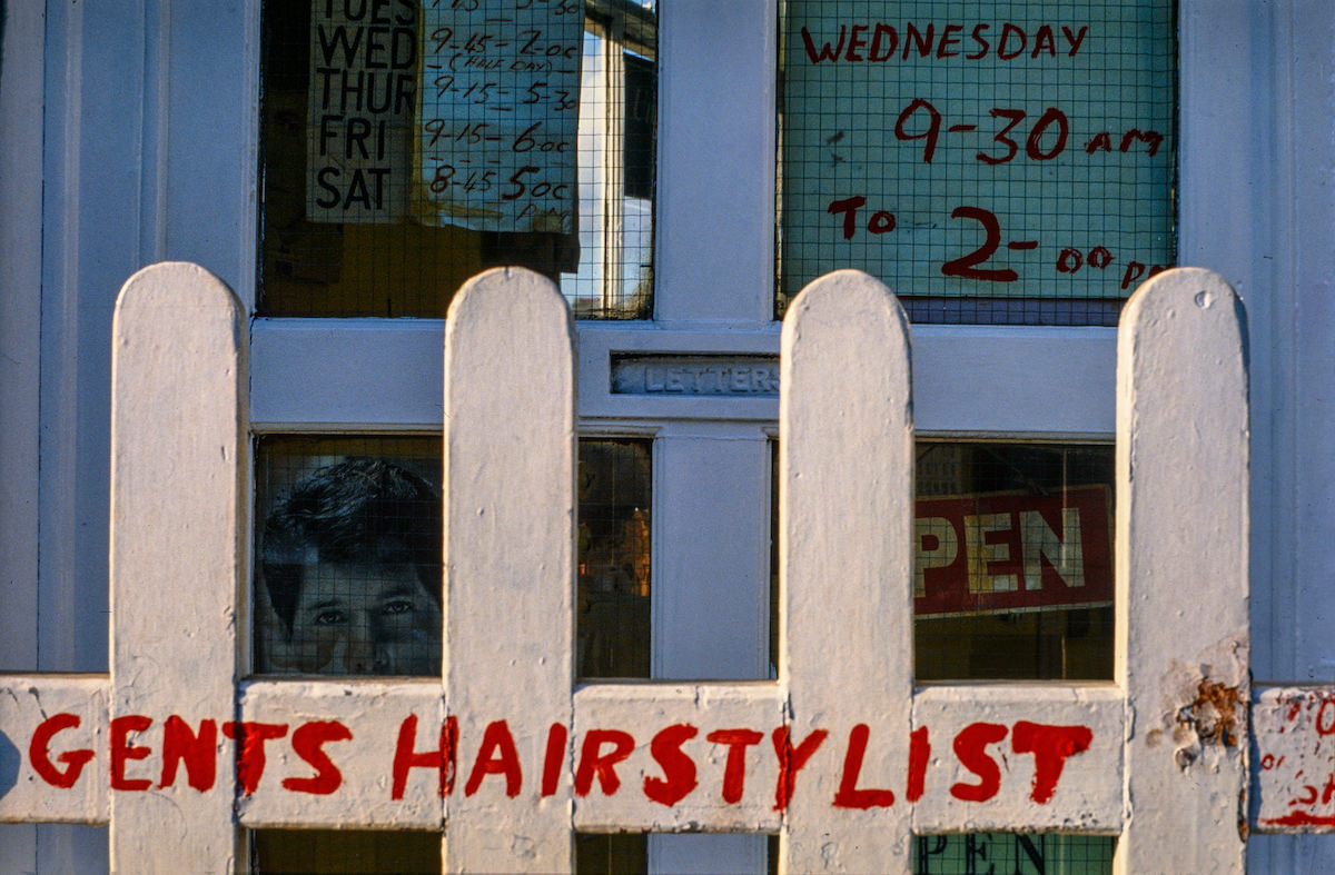 Gents, Hairdressers, Three Colts Lane, Bethnal Green, Tower Hamlets, 1984