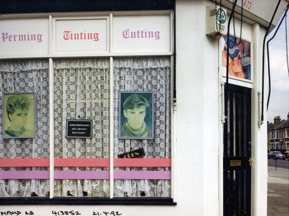 Hairdresser, Romford Rd, Forest Gate, Newham, 1992