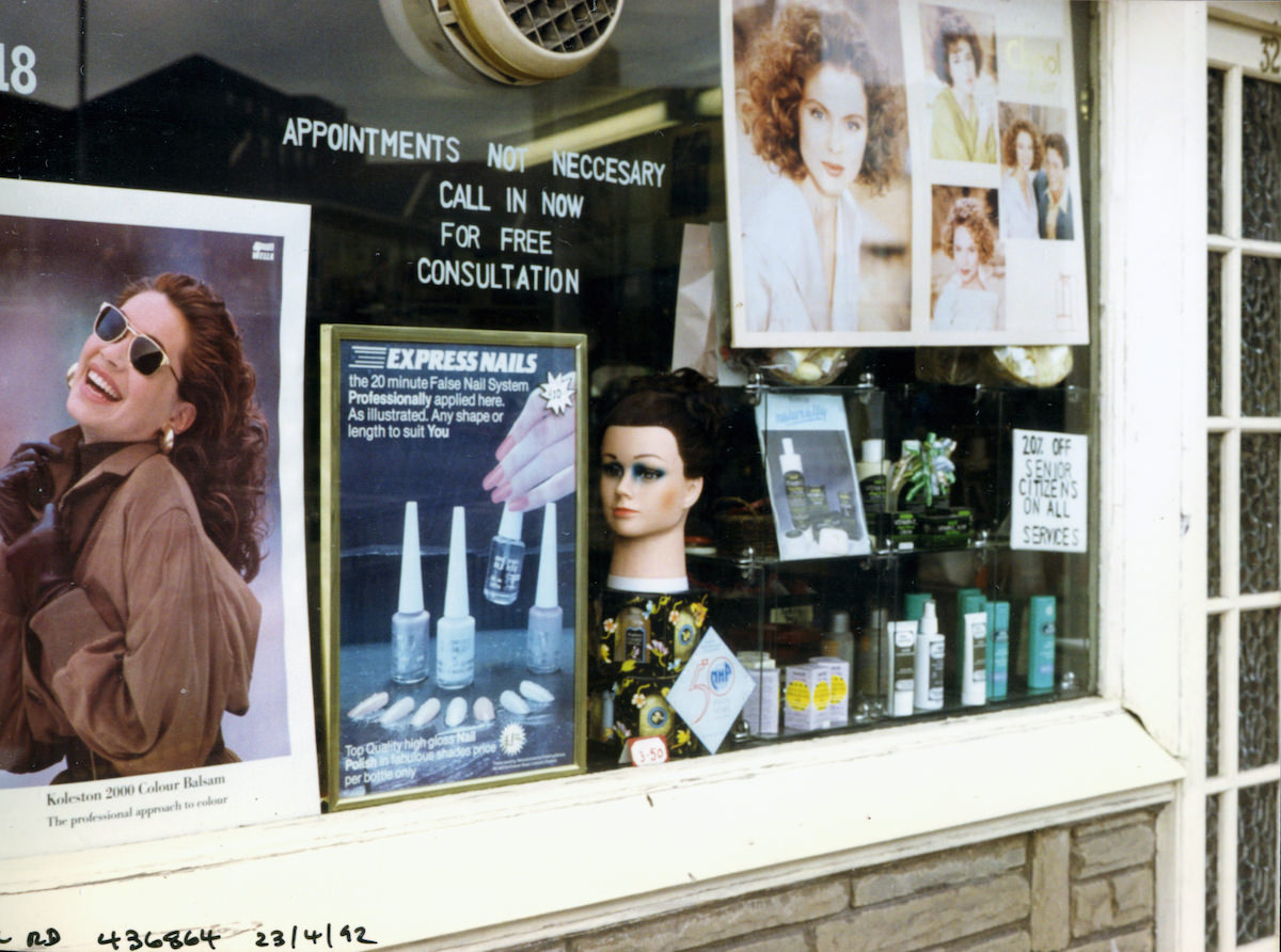 Hairdresser, Chapel Road, Ilford, Redbridge, 1992