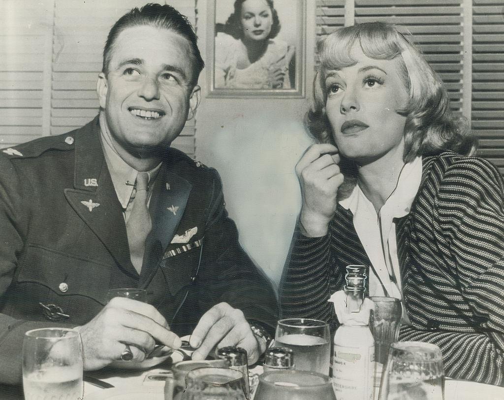 Faye Emerson with her husband Elliott Roosevelt , 1944.