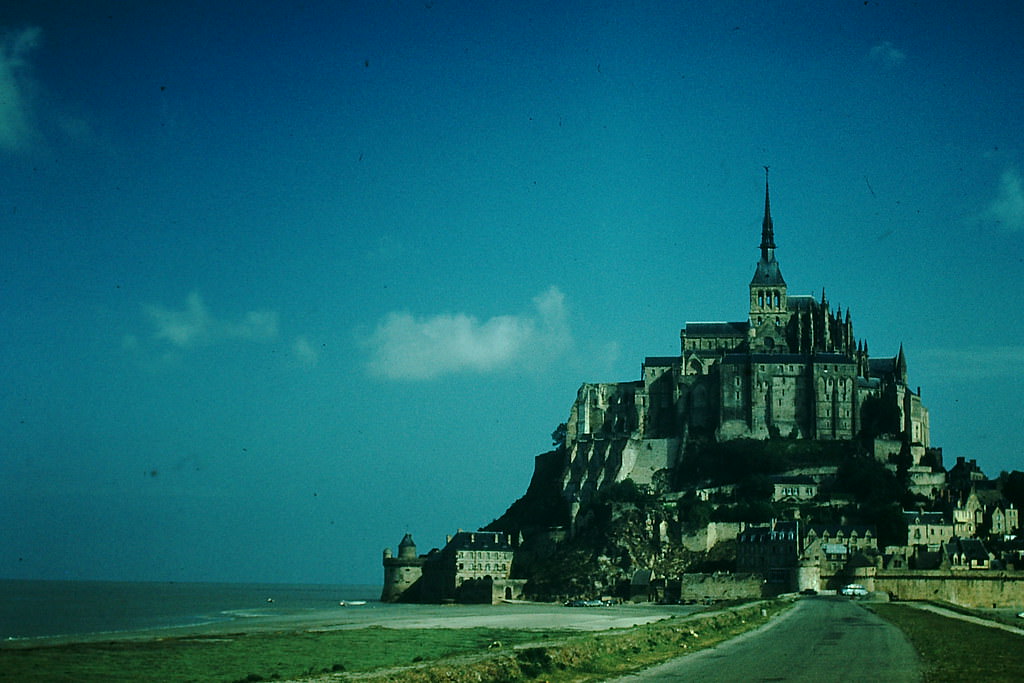 Mont St Michel, France, 1954
