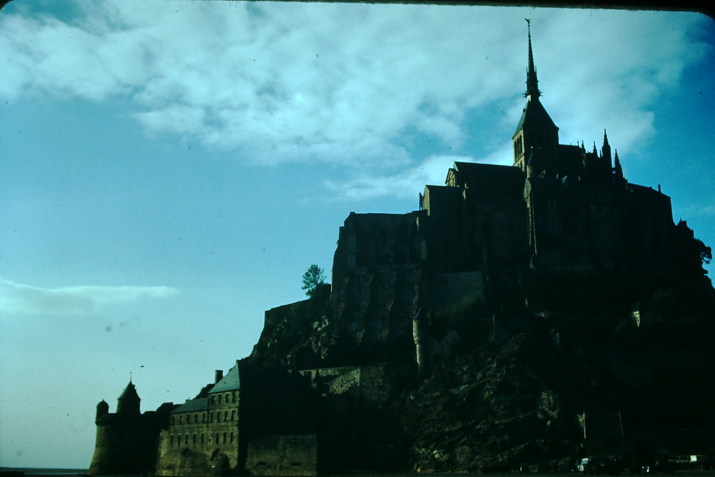 Mont St Michel, France, 1954