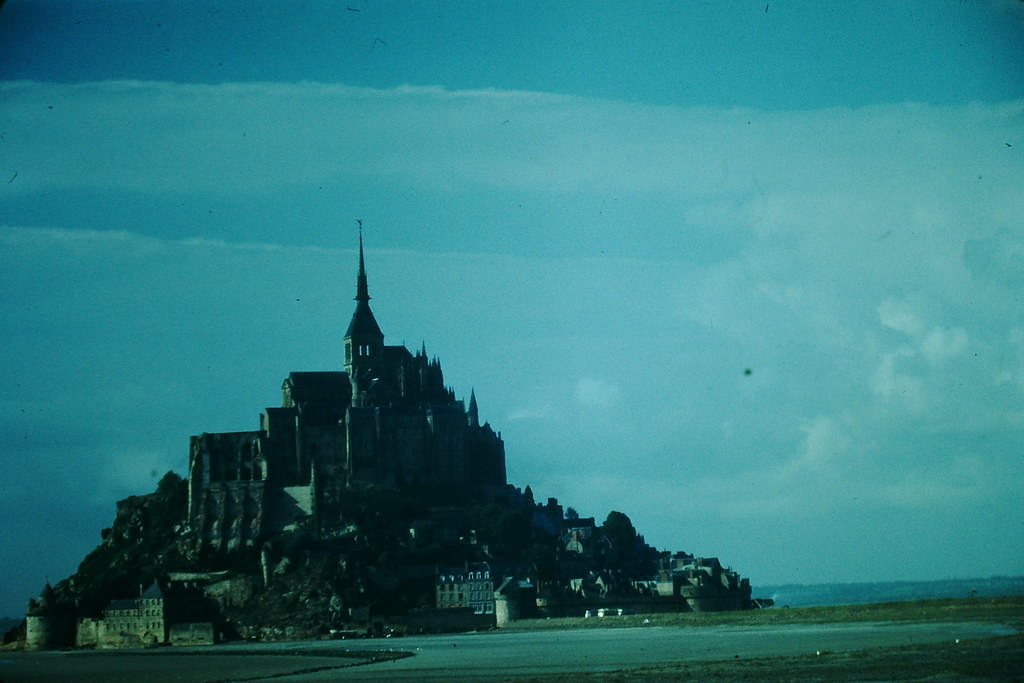 Mont St Michel, France, 1954