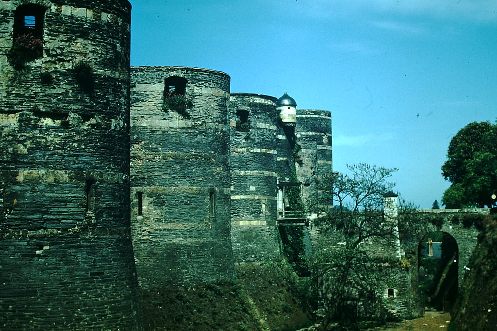 Chateau in Angers, France, 1954