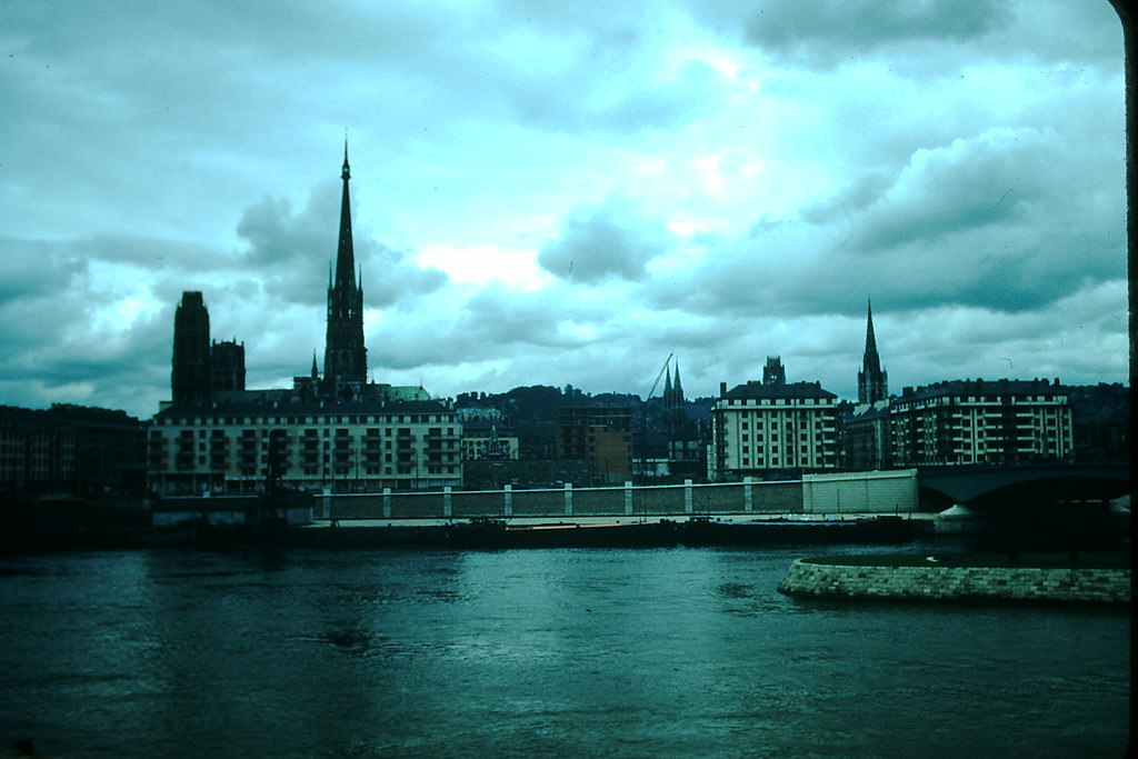 Rouen on Seine, France, 1954