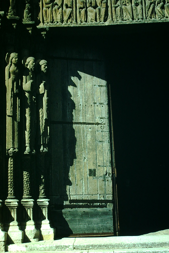 Doorway at Chartres Cathedral, France, 1954