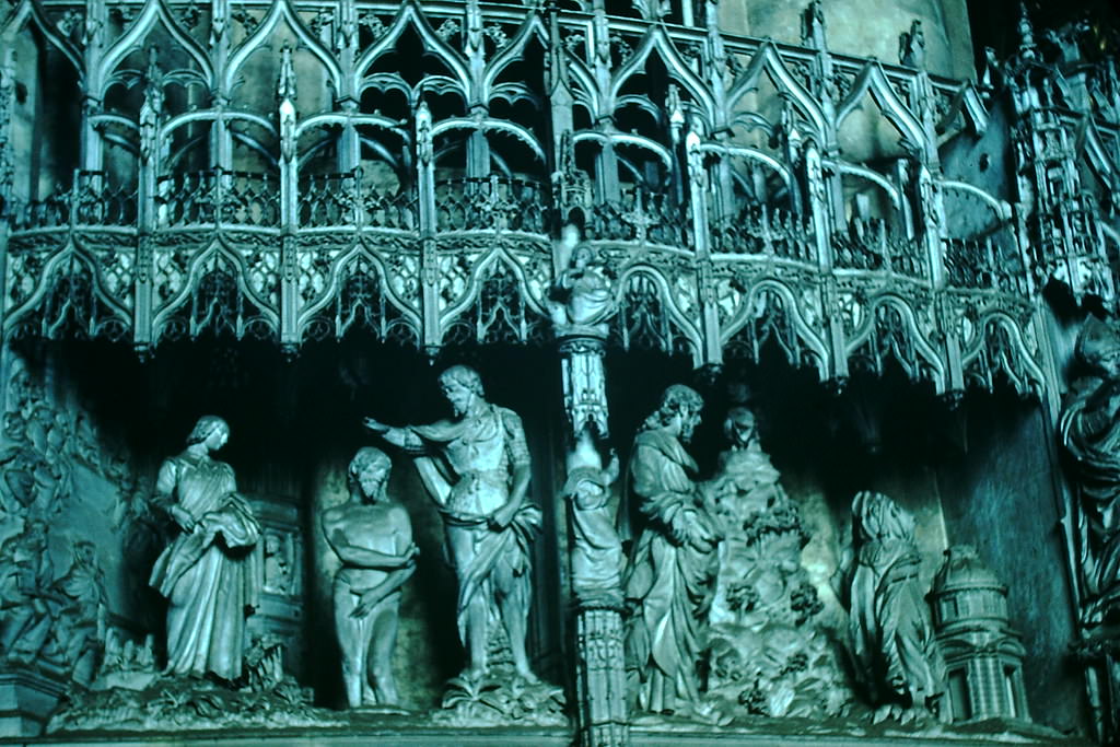 Interior of Chartres Cathedral, France, 1954