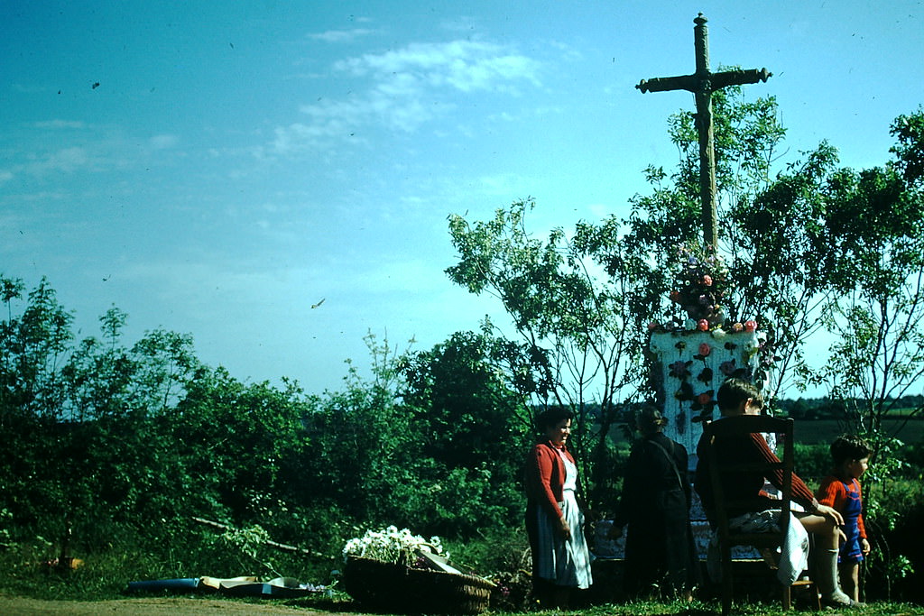 Wayside Shrine Near Nantes, France, 1954