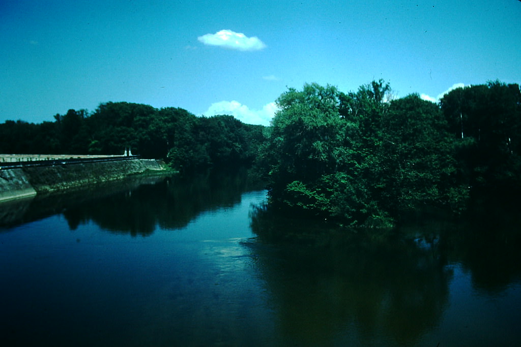 River at Chenonceaux, Loire, France, 1954