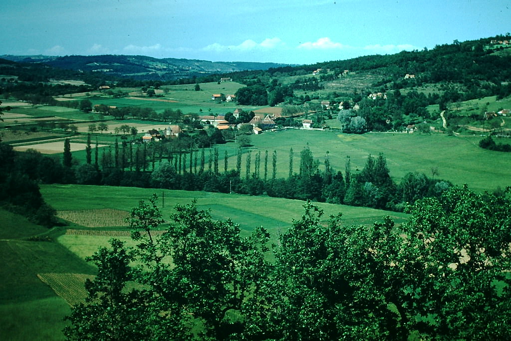 Valley of the Vezere River, Dordogne, France, 1954