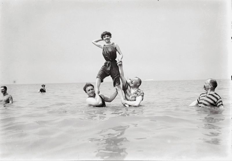 Swimmers, circa 1910