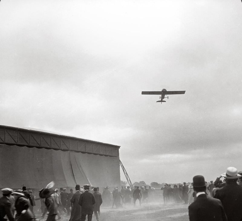 A start at the Anjou circuit, Angers Aviation Grand Prix, 1912