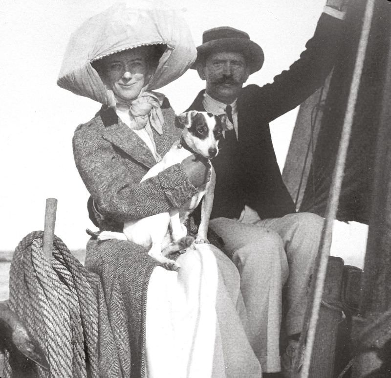 Boat trip, Roscoff, 1912