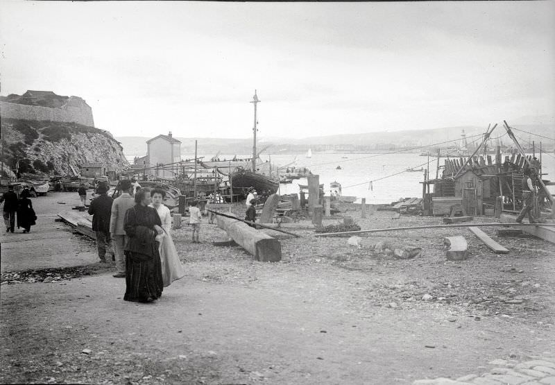 Shipbuilding yards, Marseille, Le Pharo, circa 1900