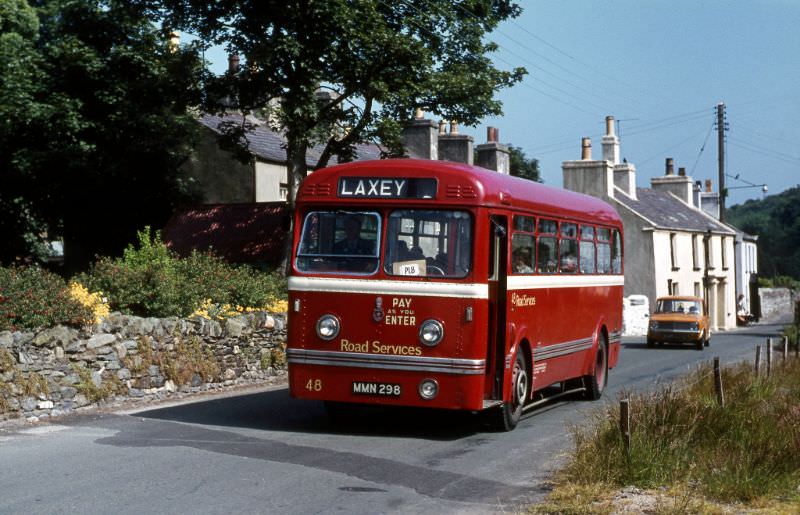IOM Road Sers Olympic No.48 at Laxey, 2 July 1971