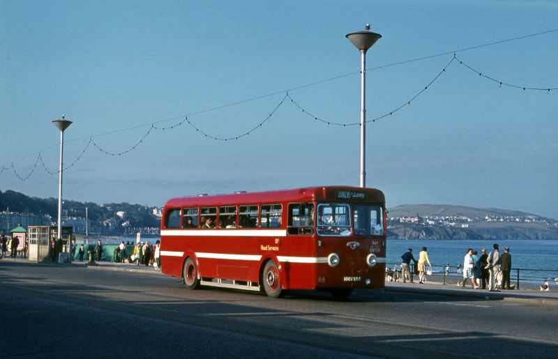 1952 built Leyland Royal Tiger/Leyland No.88 near Villa Marina on a lovely evening, 1 July 1971