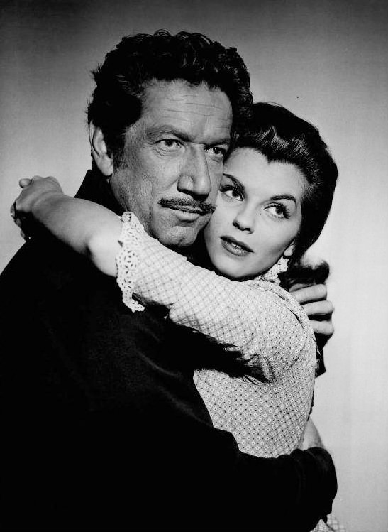 Lisa Gaye with Richard Boone as a guest star on CBS's Have Gun - Will Travel