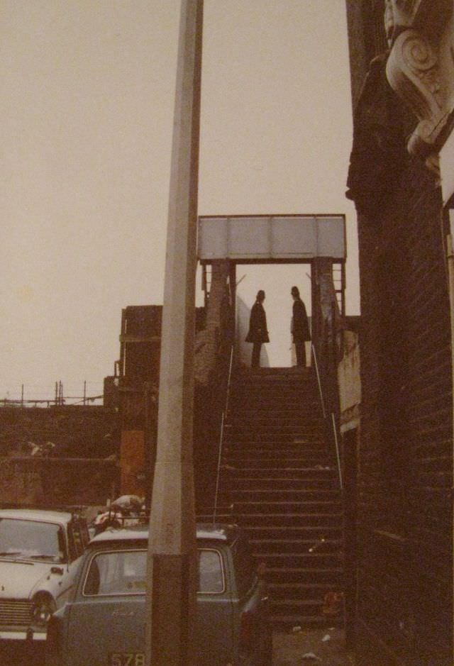 Entrance to railway bridge.