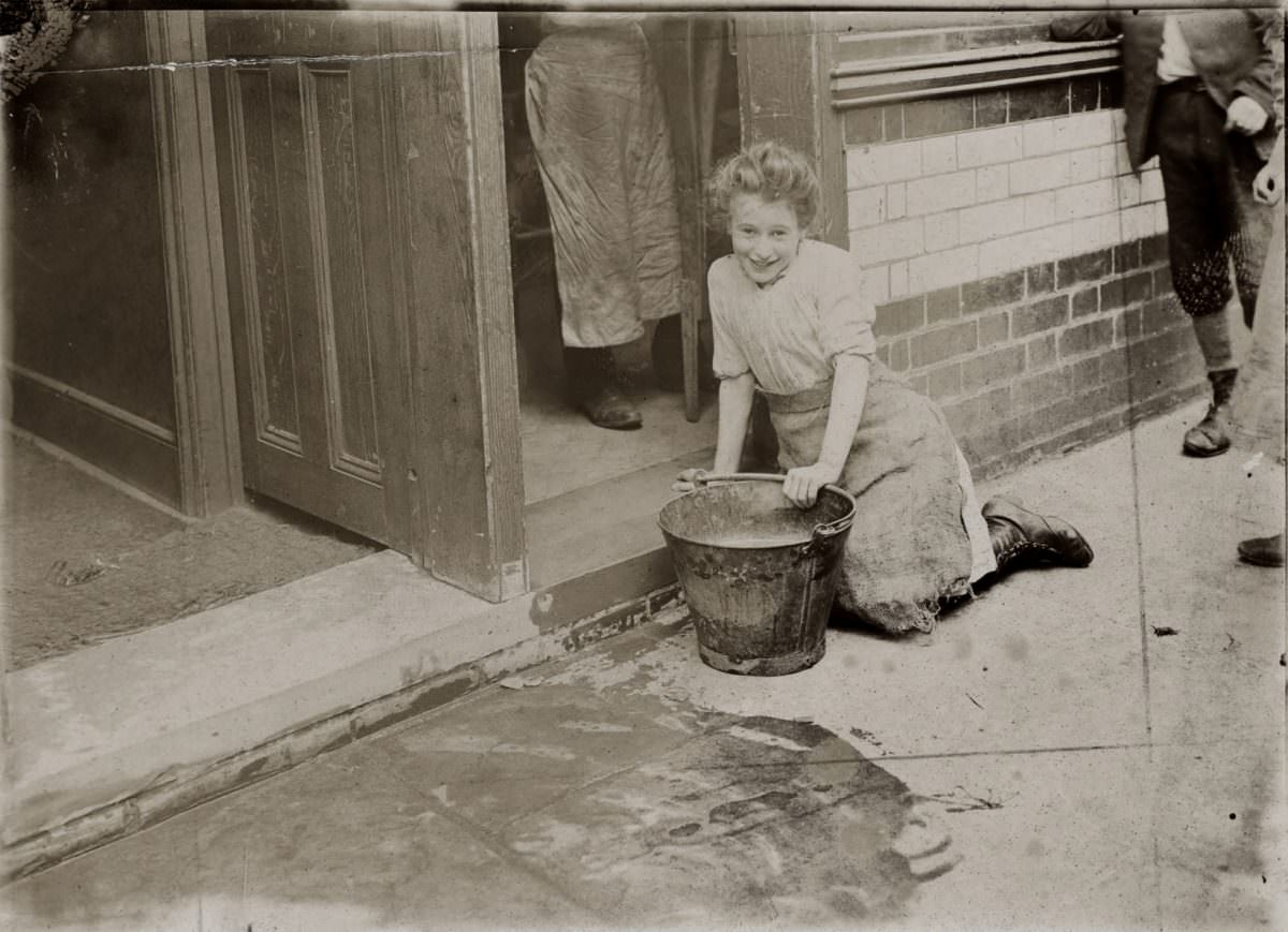 An East End Slavey (a maidservant, especially a hard-worked one.)