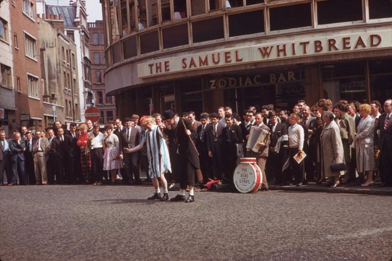 Other buskers off Leicester Square.