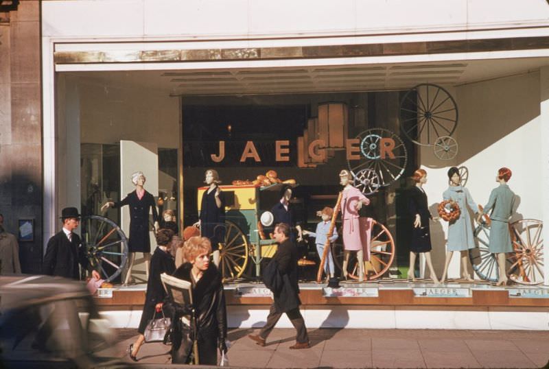 Window display on Regent street.