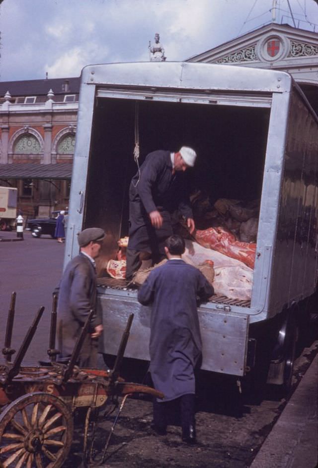 New Zealand lamb at Smithfield Market.