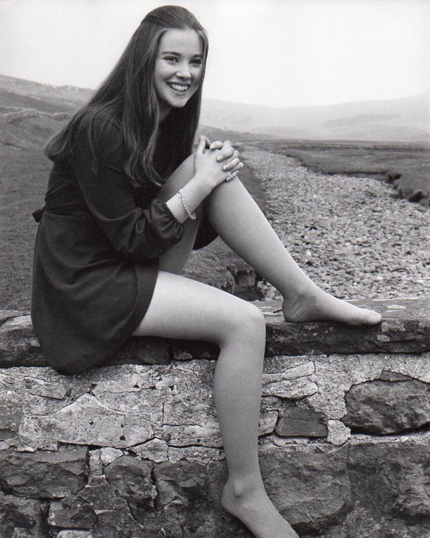Lynne Frederick on the Set of ‘No Blade of Grass’.
