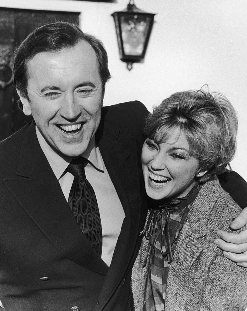 Lynne Frederick with her second husband David Frost.