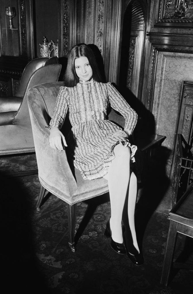 Lynne Frederick on the set of the film 'Nicholas and Alexandra', UK, 3rd November 1971.