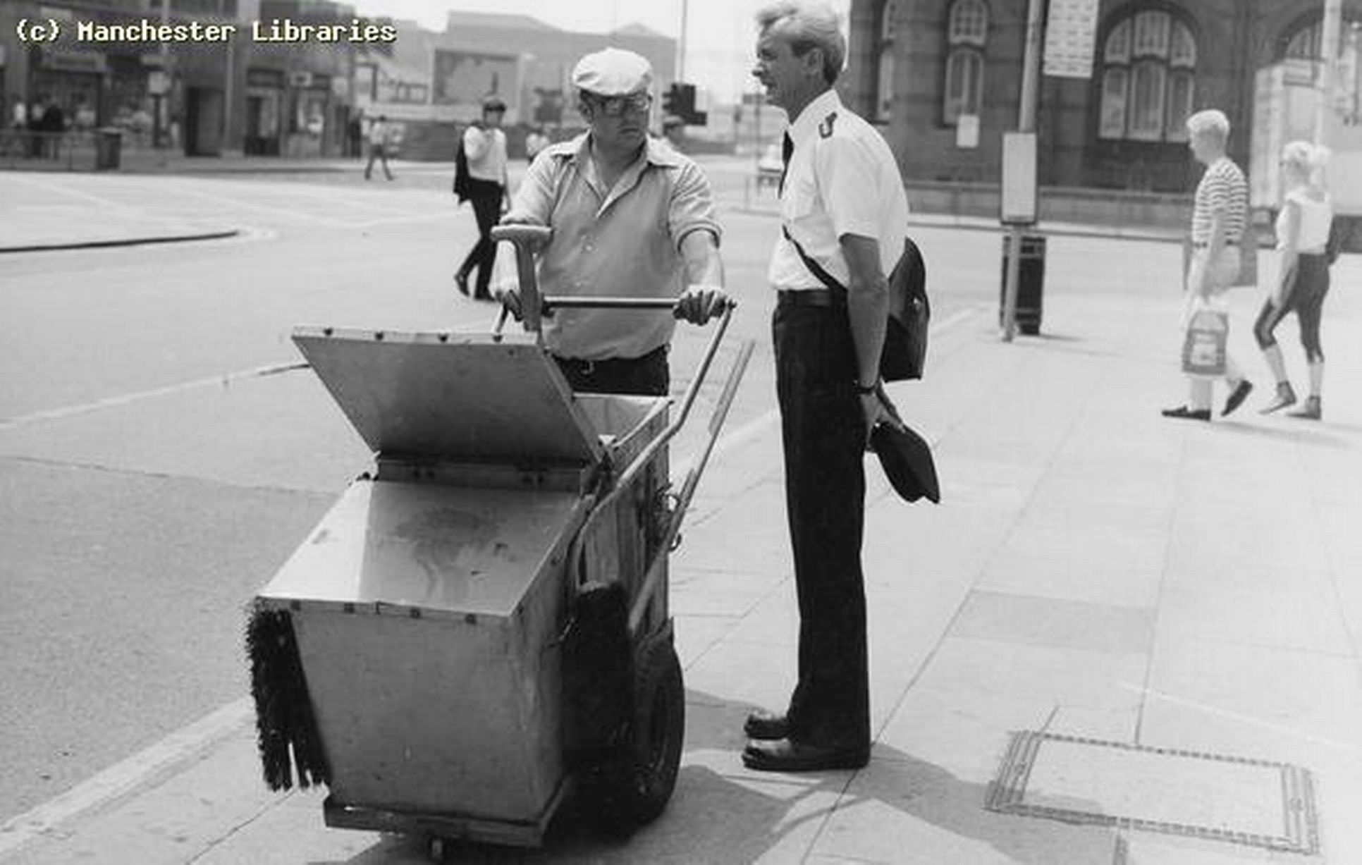 Street cleaner in Manchester