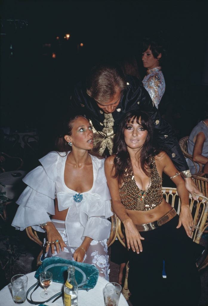 Marisa Berenson with Alberta Tiburzi and Franco Rapetti, 1968.