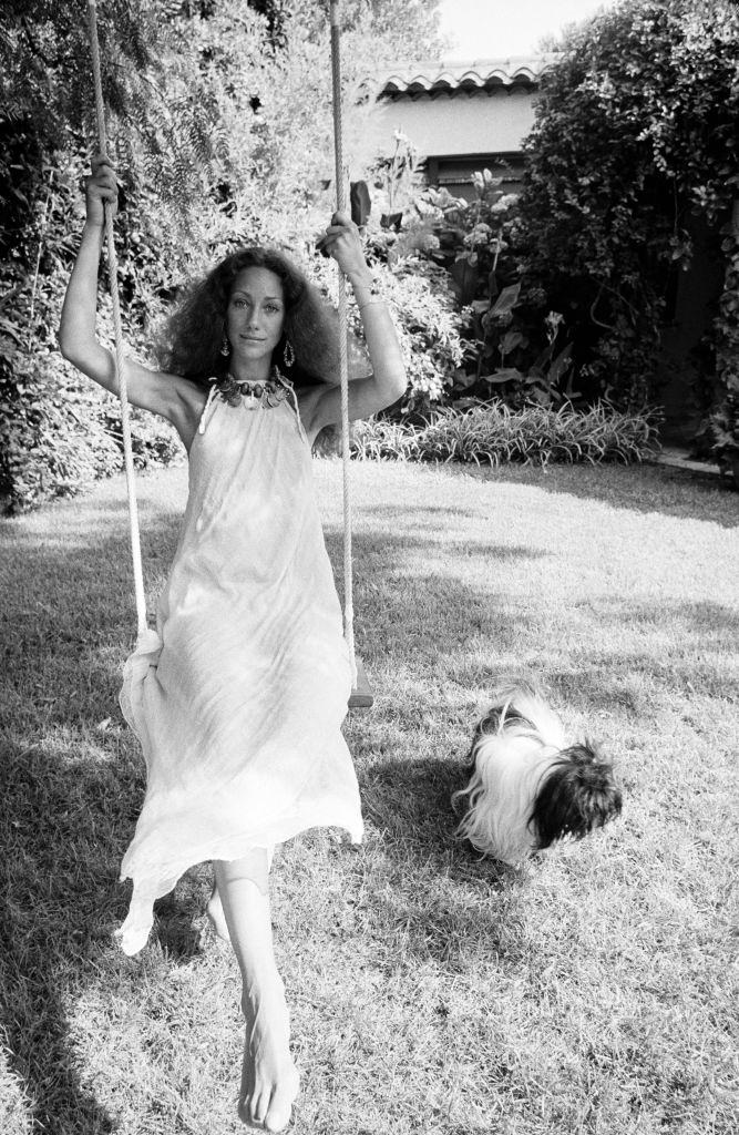 Marisa Berenson on the French Riviera in September 1975.