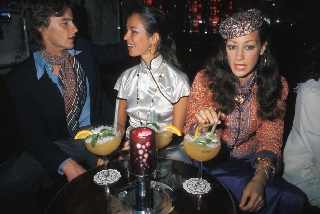 Marisa Berenson at a party at New Jimmy's in Paris on October 25, 1971.