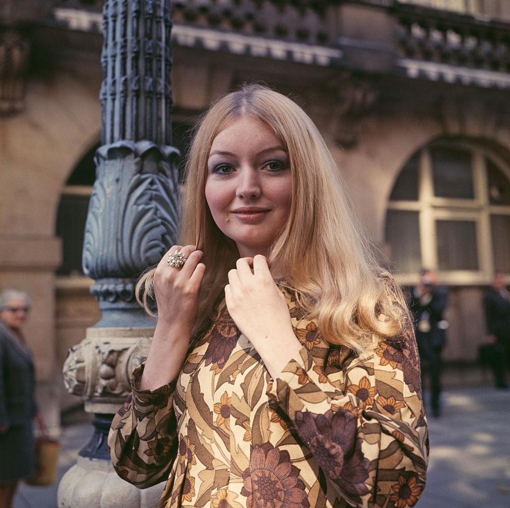 Mary Hopkin in London after being chosen to represent Great Britain in the 1970 Eurovision Song Contest, 22nd September 1969.