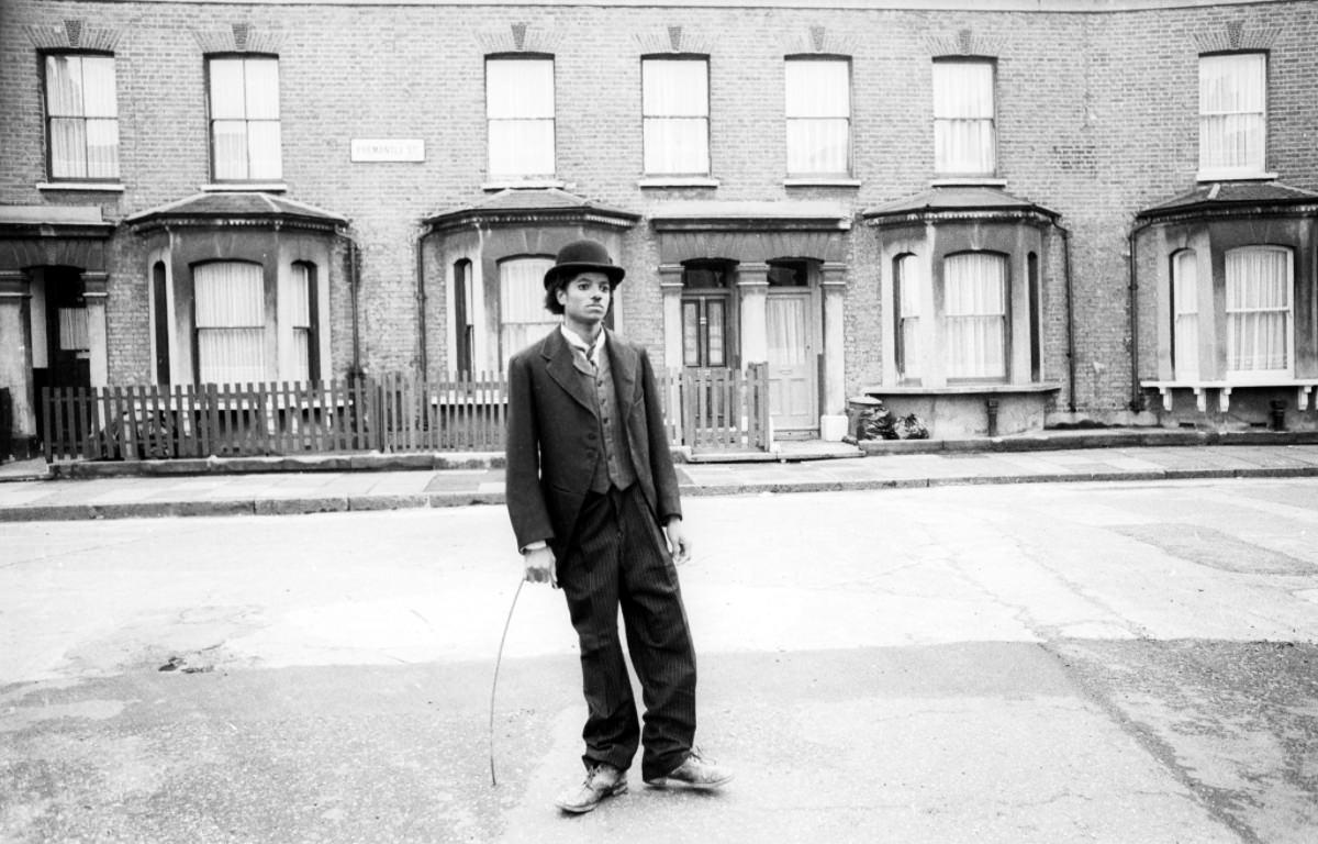 Michael Jackson Dressed as His Idol Charlie Chaplin in 1979