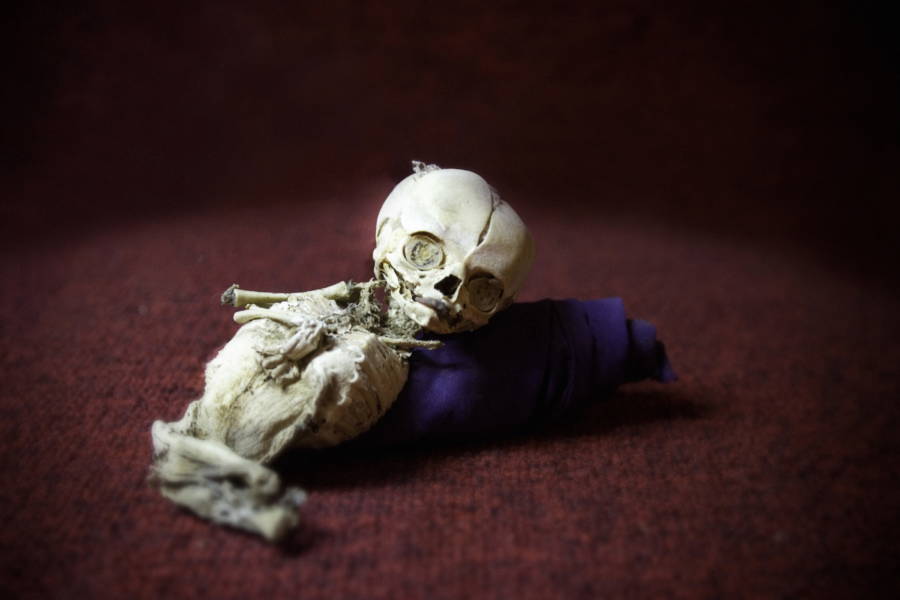 A mummified infant of Guanajuato.